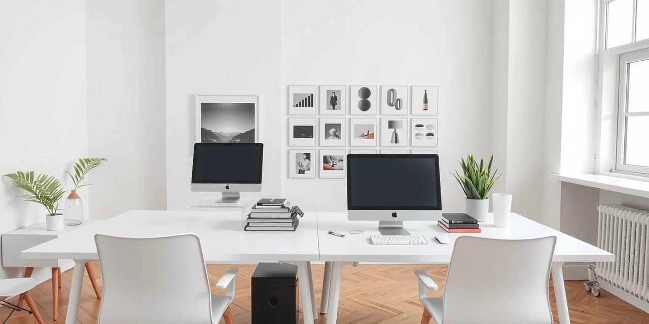 pixelmode studio workspace with modern minimalist design